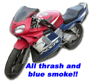 All thrash and BLUE smoke baby!!!