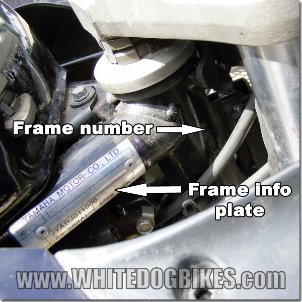 XJ600S Diversion frame number