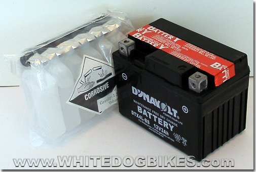 Gilera DNA 50 battery