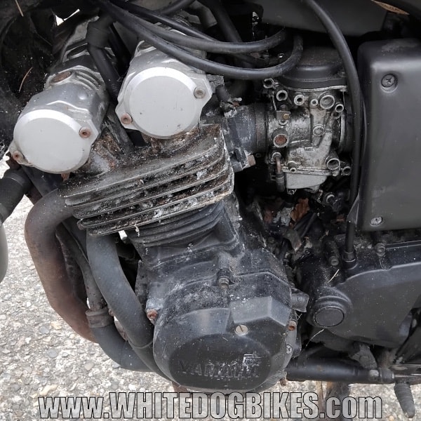 Left side of the FSZ600 Fazer engine