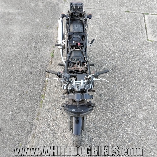 2001 600 Fazer top view with fairings removed