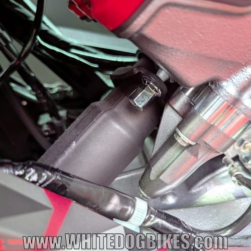 Honda V3R rear exhaust downpipe