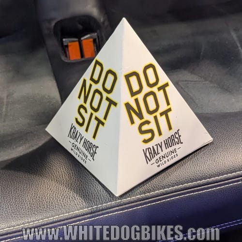 More do not sit signs