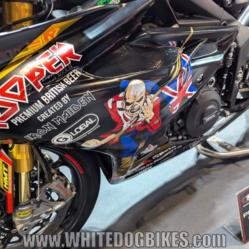 Iron Maiden Trooper beer sponsored bike