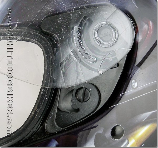 Motorbike helmet visor holders