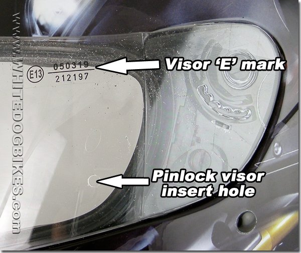 Visor E mark