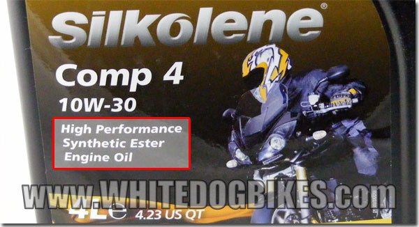 Silkolene synthetic oil - front