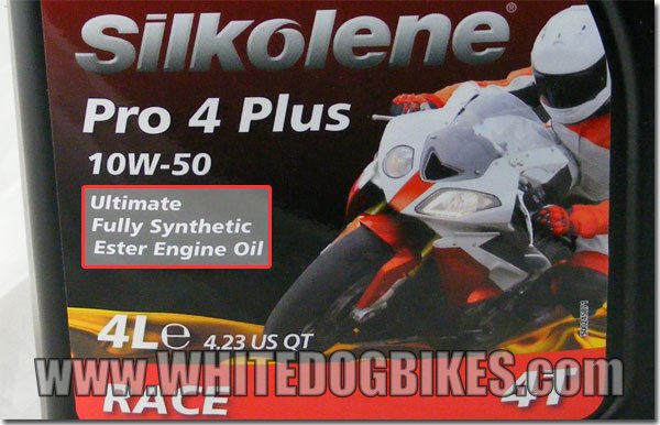 Silkolene fully synthetic oil - front