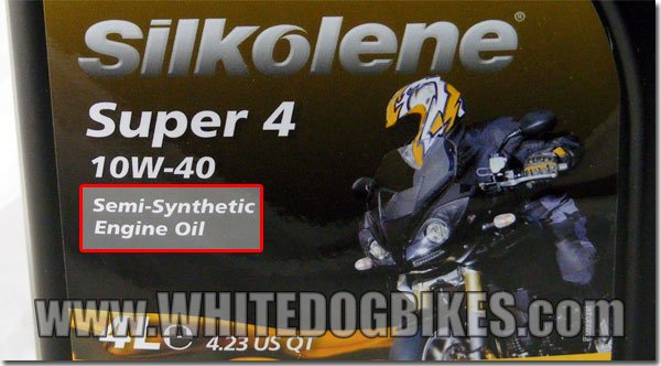 Silkolene semi synthetic oil - front