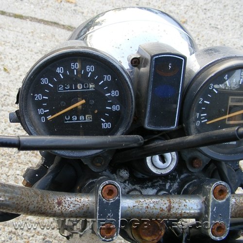 Yamaha SR250 speedo