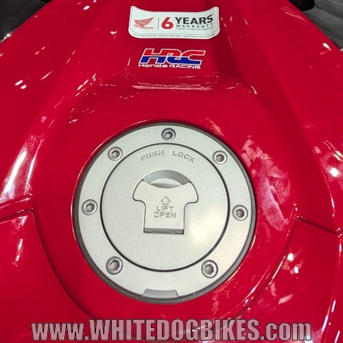 Honda HRC aircraft style petrol filler cap