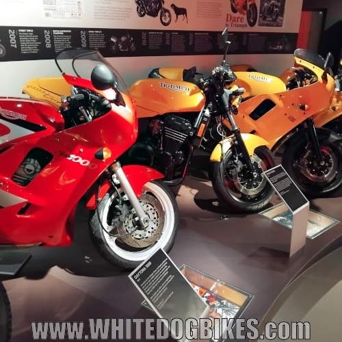 1990s Triumph bikes including a Daytona 1000 and Speed Triple