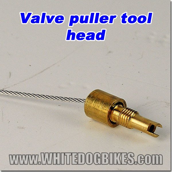 Closeup of the valve tool head
