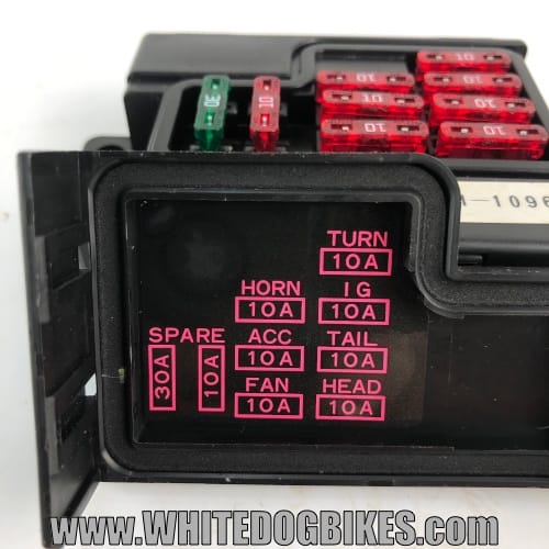 ZRX1200 fuse layout