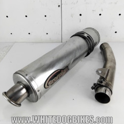 Yamaha FZS 600 Fazer Scorpion exhaust can with link pipe and baffle