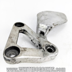 OEM Yamaha FZS600 Fazer used left front peg hanger in silver