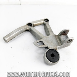 OEM Yamaha FZS600 Fazer used right pillion peg hanger with exhaust mount