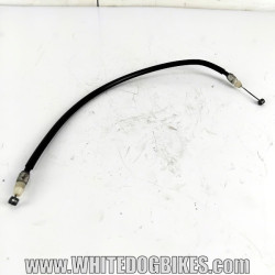 OEM Yamaha FZS600 Fazer used seat release cable with marks from use