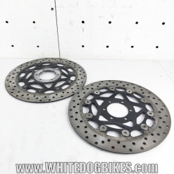 Yamaha FZS600 Fazer used left and right front brake discs with light wear
