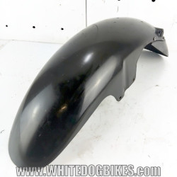 OEM Yamaha FZS600 Fazer used front mudguard in black with marks from use
