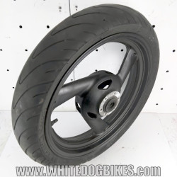 OEM Yamaha FZS600 Fazer used black front wheel with 110/70-17 Michelin Radial tyre