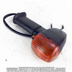 OEM Yamaha FZS600 Fazer used left rear indicator in black with marks from use