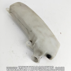OEM Yamaha FZR400RR 3TJ used coolant reservoir tank removed from the bike