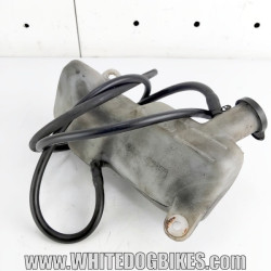 OEM Yamaha FZS600 Fazer used coolant expansion tank with tubes and cap