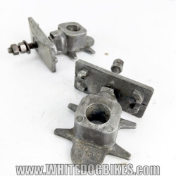 OEM Yamaha FZS600 Fazer used chain adjuster blocks in chrome removed from the bike