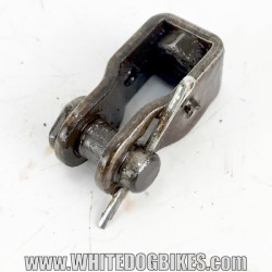 OEM Yamaha FZS600 Fazer used rear brake cylinder to brake pedal connector in chrome