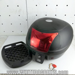 Genuine Peugeot Tweet RS 125 Kappa top box, key and fitting kit in black