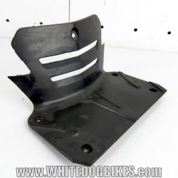 Genuine Peugeot Tweet RS 125 used battery cover panel in black removed from the scooter