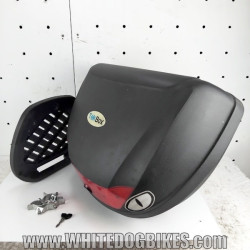 Genuine Peugeot Tweet RS 125 Tekbox 52 litre top box, key and fitting kit in black