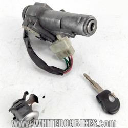 OEM Peugeot Tweet RS 125 used lockset with ignition switch, storage box lock and key
