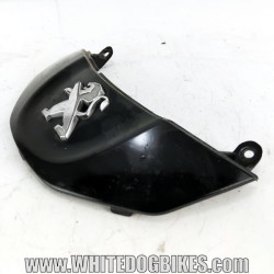 Genuine Peugeot Tweet RS 125 used front badge fairing in black with a few marks from use