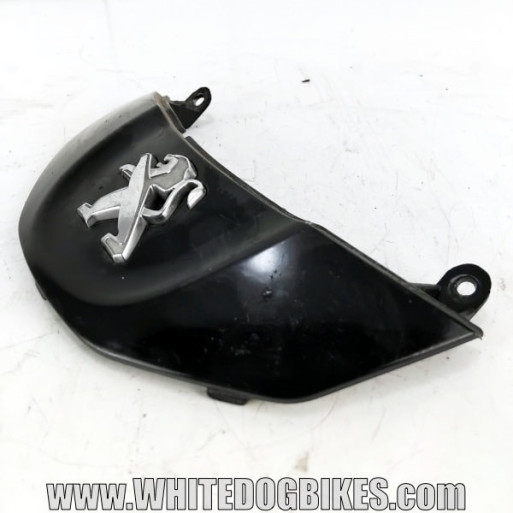 Genuine Peugeot Tweet RS 125 used front badge fairing in black with a few marks from use