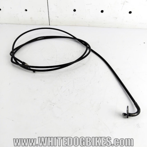 OEM Peugeot Tweet RS 125 used seat release cable in black removed from the bike