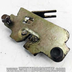 OEM Peugeot Tweet RS 125 used seat release mechanism showing the moving parts