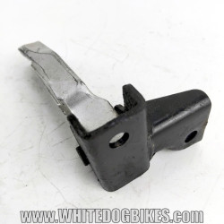 OEM Peugeot Tweet RS 125 used left back pillion footpeg with mounting bracket in chrome