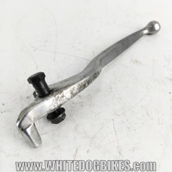 OEM Peugeot Tweet RS 125 used back brake lever in chrome with the mounting pin