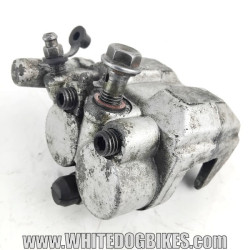 Genuine Peugeot Tweet RS 125 used front brake caliper with bleed nipple, pistons and pad pins