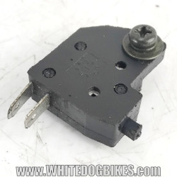 OEM Peugeot Tweet RS 125 used front brake light switch in black with mounting screw
