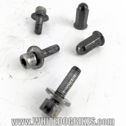 OEM Peugeot Tweet RS 125 used set of 2 exhaust stud nuts and exhaust mounting bolts