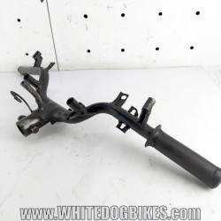 OEM Peugeot Tweet 125 RS used scruffy handlebars in black with the securing bolt