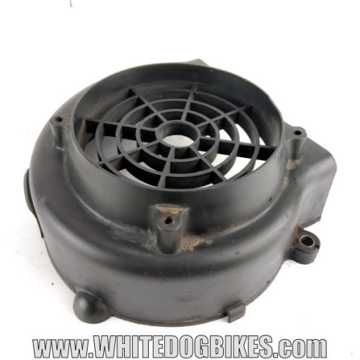 Genuine Peugeot Tweet RS 125 used engine fan covering panel in black removed from the bike