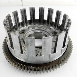 OEM Yamaha FZS600 Fazer used outer clutch basket, also known as the primary driven gear
