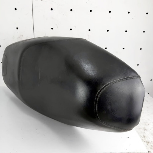 OEM Peugeot Tweet RS 125 used seat in black with marks from use