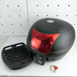 Genuine Peugeot Tweet RS 125 Kappa top box, key and fitting kit in black