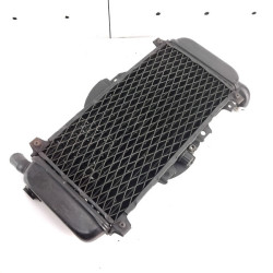OEM Yamaha FZR400 Genesis 1WG used radiator in black removed from the bike with wear from use