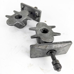 OEM Yamaha FZS600 Fazer used chain adjuster blocks in chrome removed from the bike